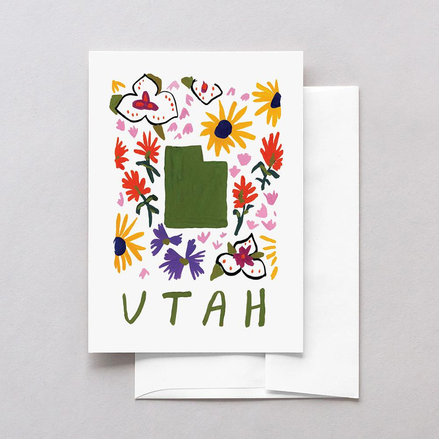 Utah American Gouache Greeting Card