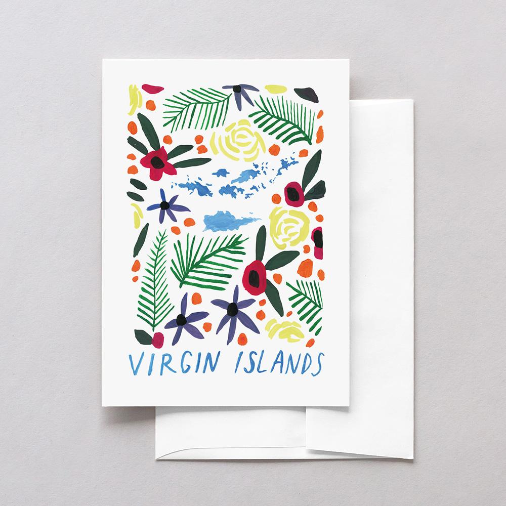 Virgin Islands American Gouache Greeting Card
