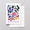 Virginia American Gouache Greeting Card