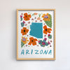 Arizona American Gouache Print