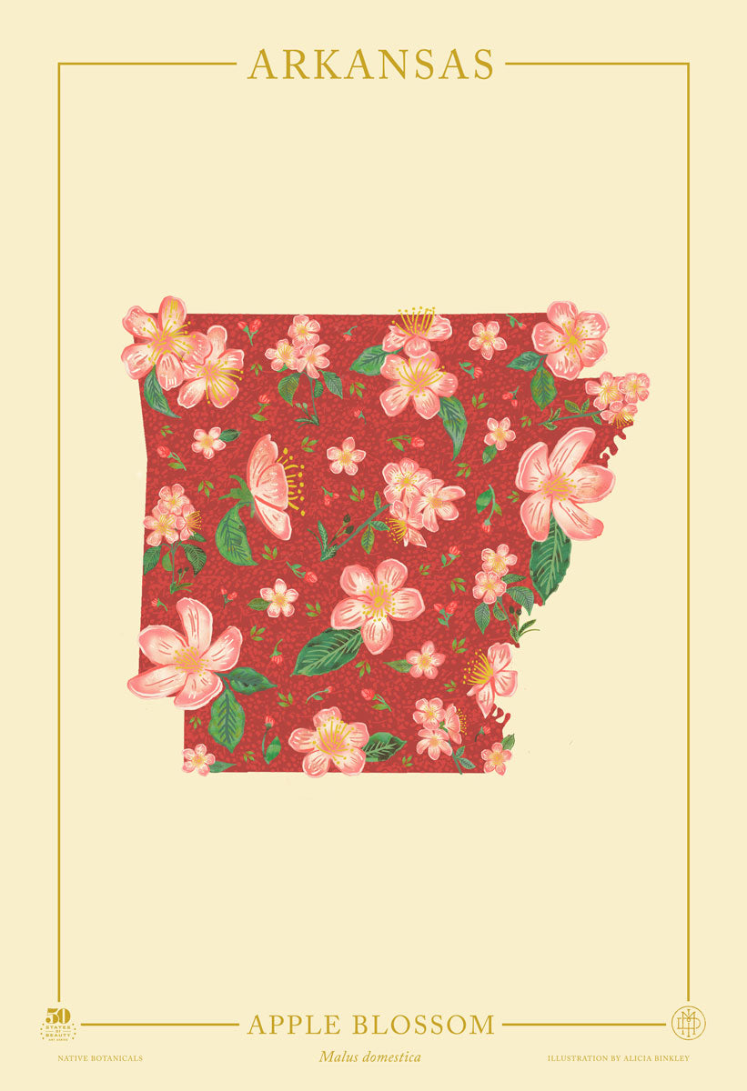 Arkansas Native Botanicals Print