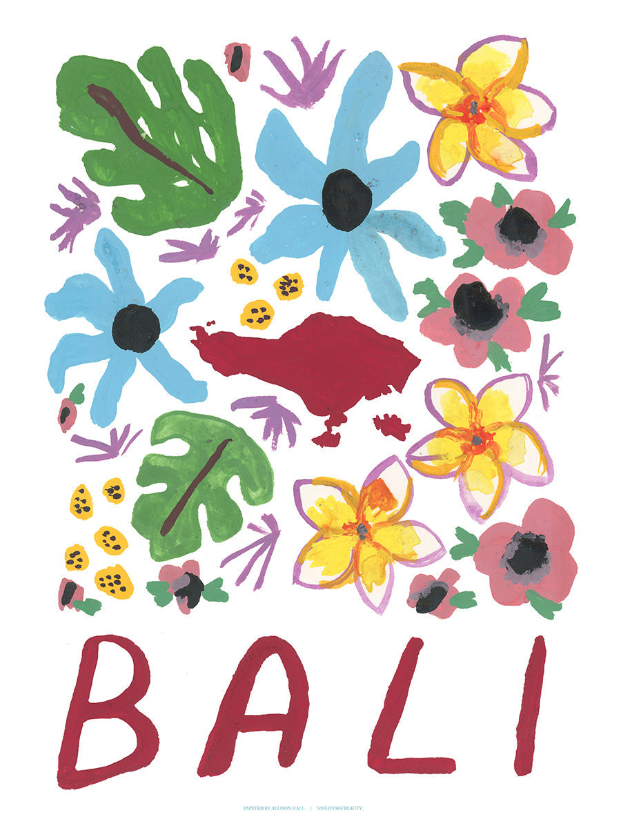 Bali Gouache Print