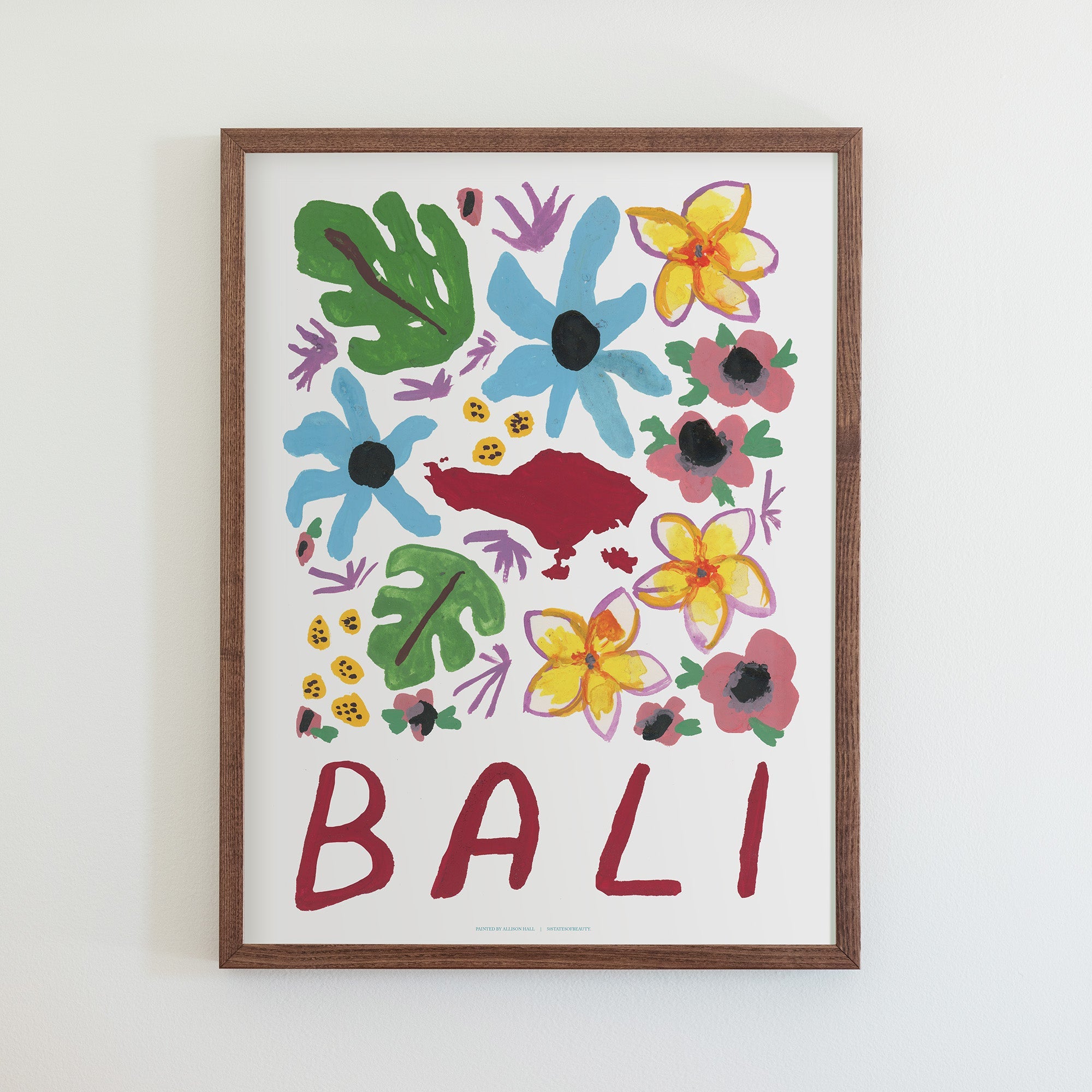 Bali Gouache Print