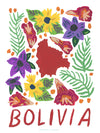 Bolivia Gouache Print