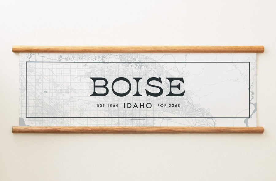 Boise Idaho Canvas Map