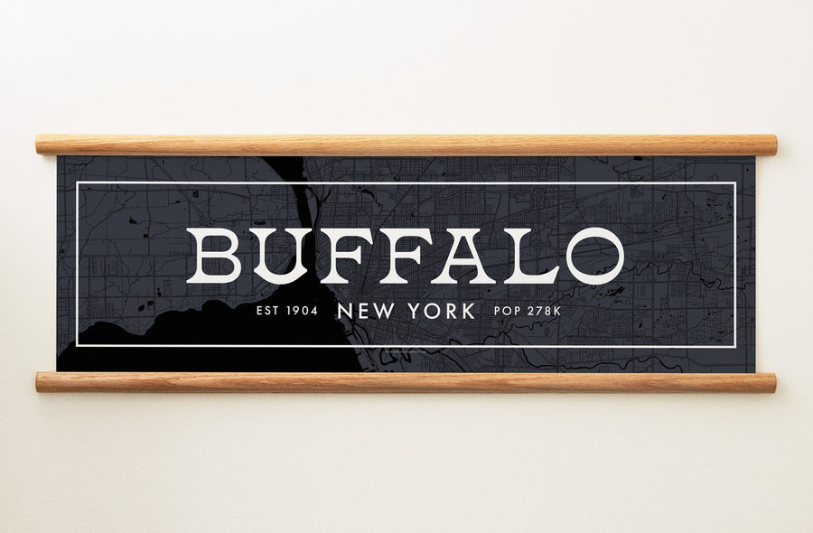 Buffalo New York Canvas Map