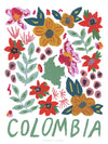Colombia Gouache Print