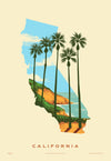 California State Print - Best Coast