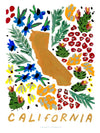 California American Gouache Print
