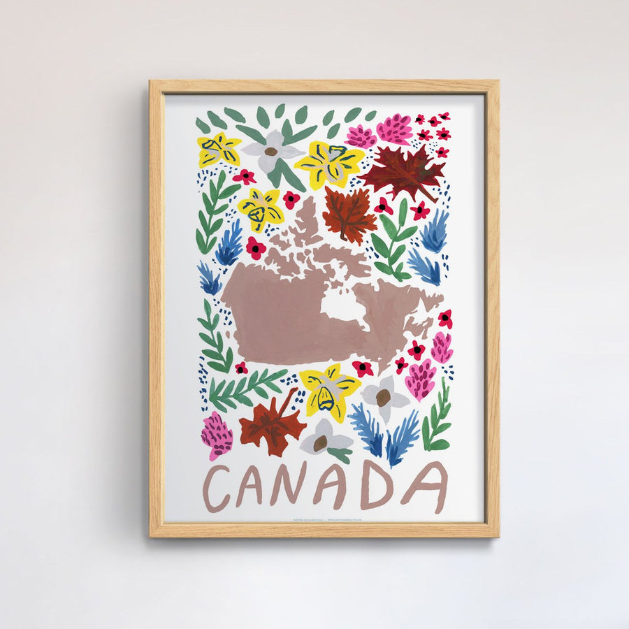 Canada Gouache Print
