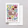 Canada World Gouache Greeting Card