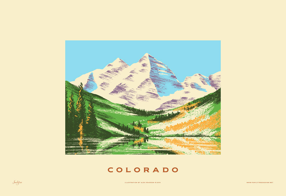 Colorado State Print - Rocky Mountains