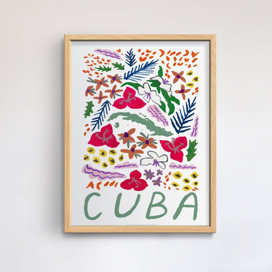 Cuba Gouache Print