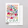 Cuba World Gouache Greeting Card