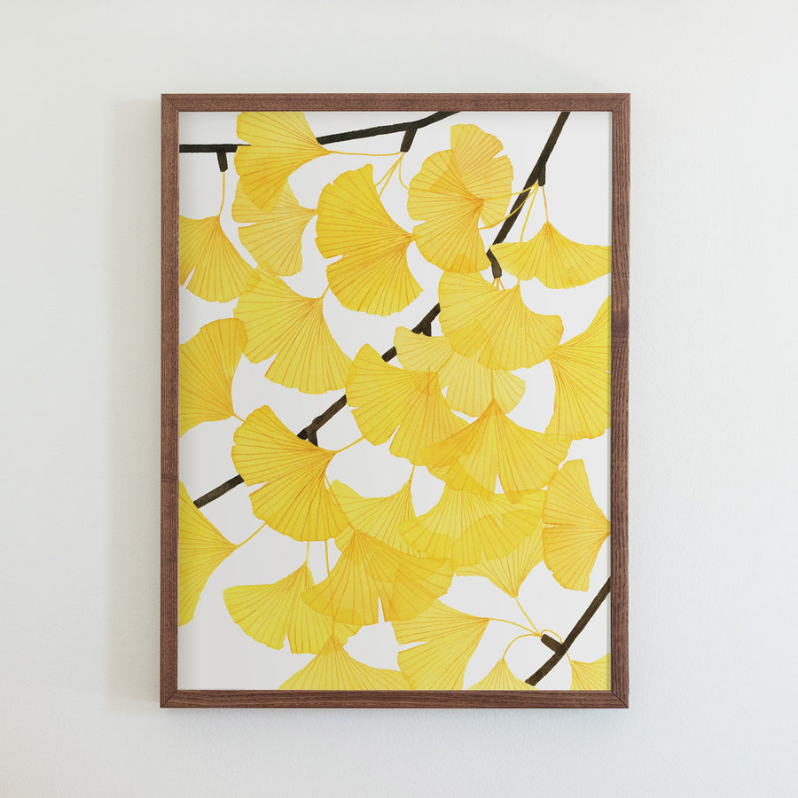 Ginkgo Leaves Print