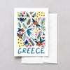 Greece World Gouache Greeting Card