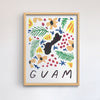 Guam American Gouache Print