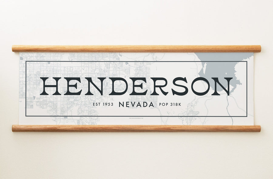 Henderson Nevada Canvas Map