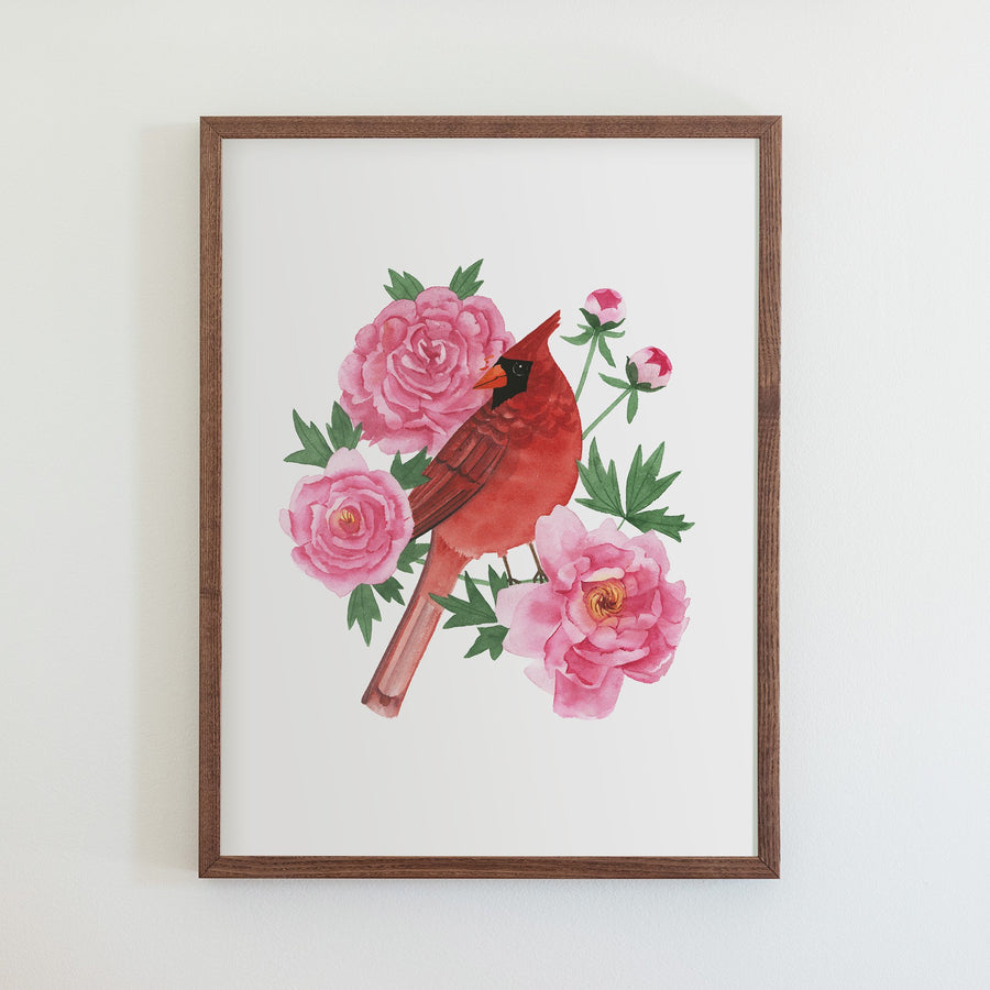 Indiana Northern Cardinal Print