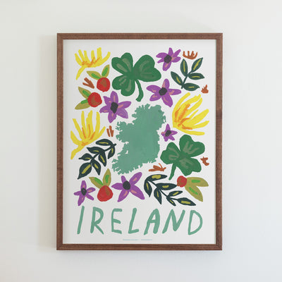 Ireland Gouache Print