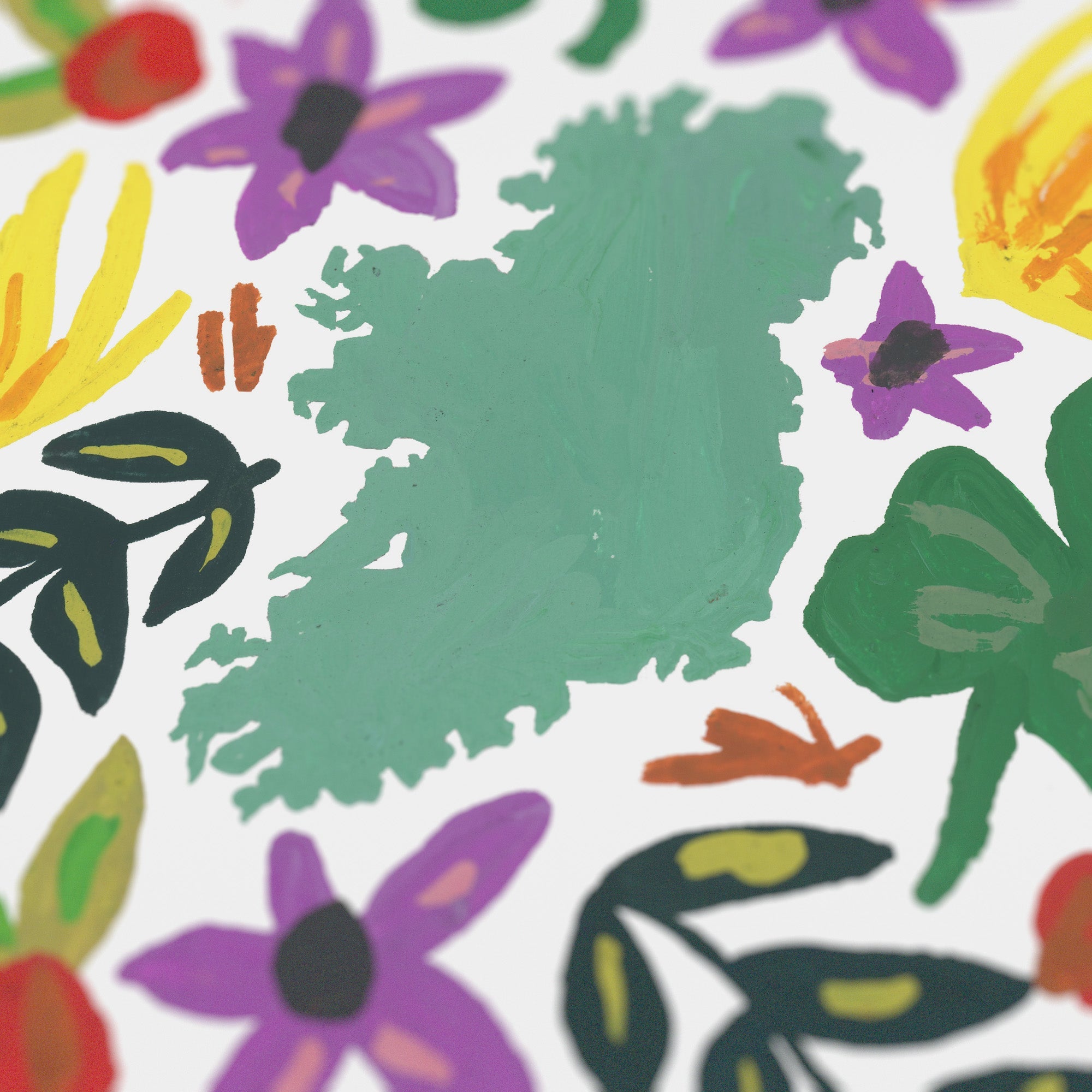 Ireland Gouache Print