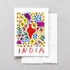 India World Gouache Greeting Card