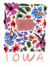 Iowa American Gouache Print