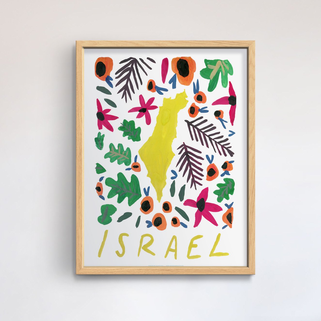 Israel Gouache Print