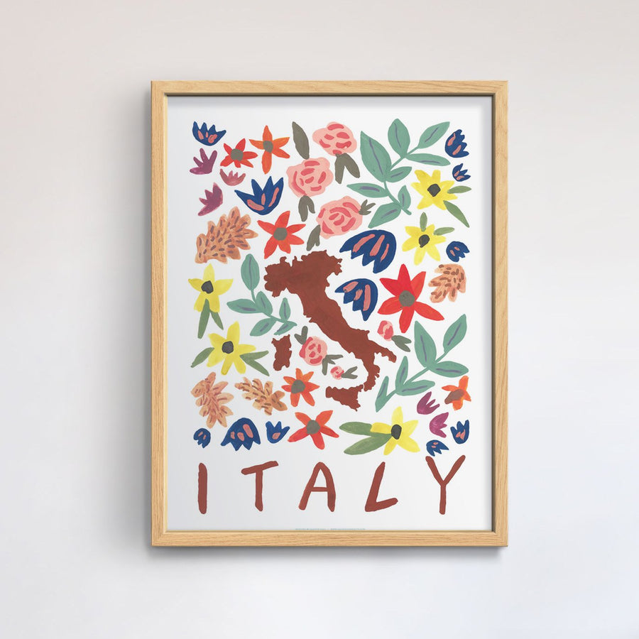 Italy Gouache Print