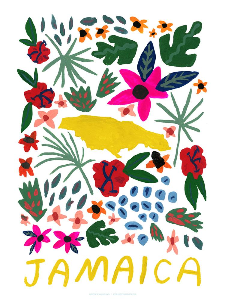 Jamaica Gouache Print