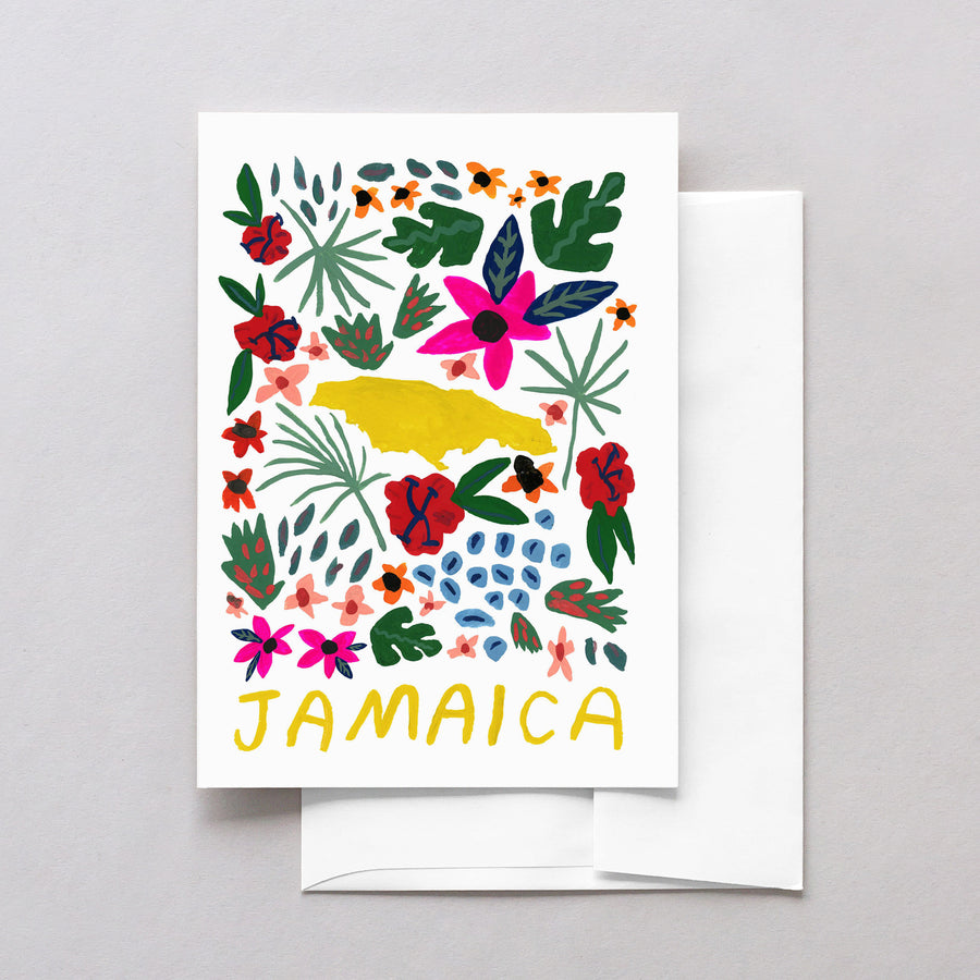 Jamaica World Gouache Greeting Card