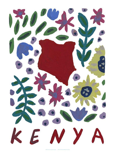 Kenya Gouache Print