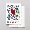 Kenya World Gouache Greeting Card