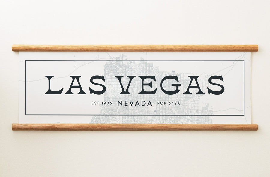 Las Vegas Nevada Canvas Map