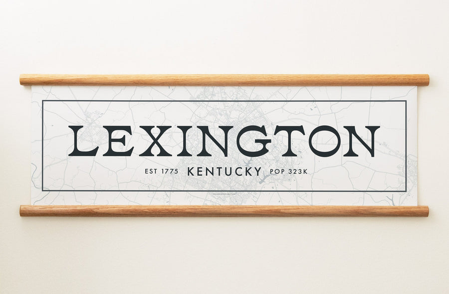 Lexington Kentucky Canvas Map