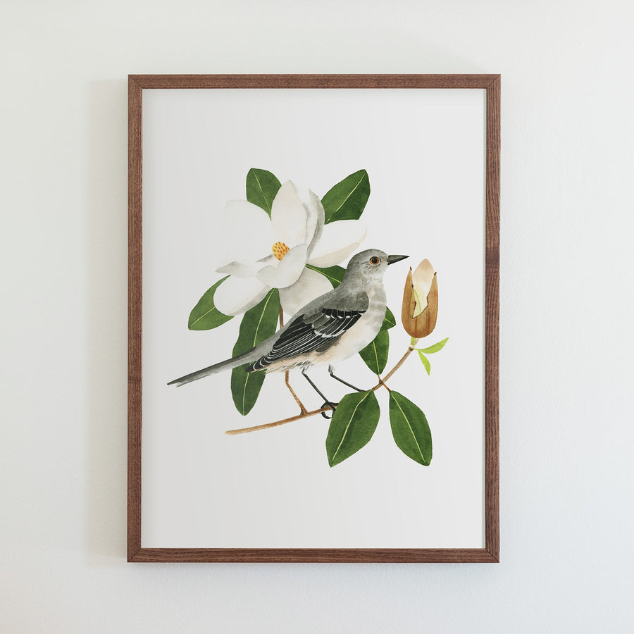 Mississippi Northern Mockingbird Print