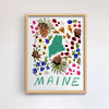 Maine American Gouache Print