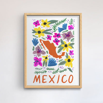 Mexico Gouache Print