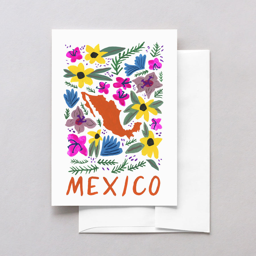 Mexico World Gouache Greeting Card
