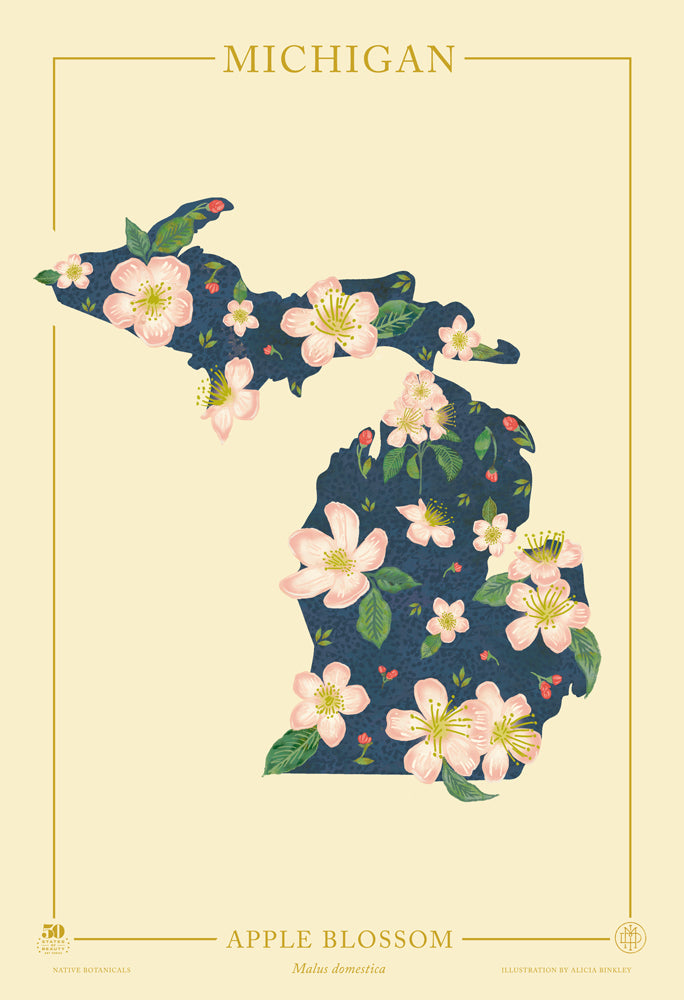 Michigan Native Botanicals Print