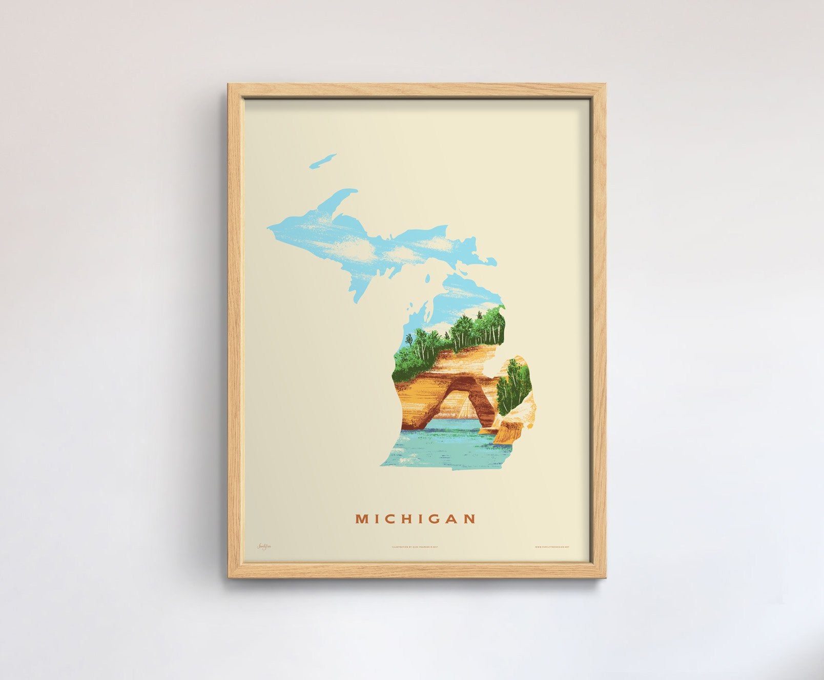 Michigan State Print - Pictured Rocks