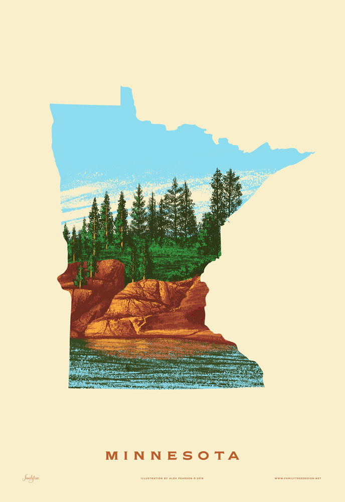 Minnesota State Print - North Shore
