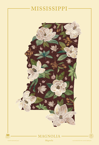 Mississippi Native Botanicals Print