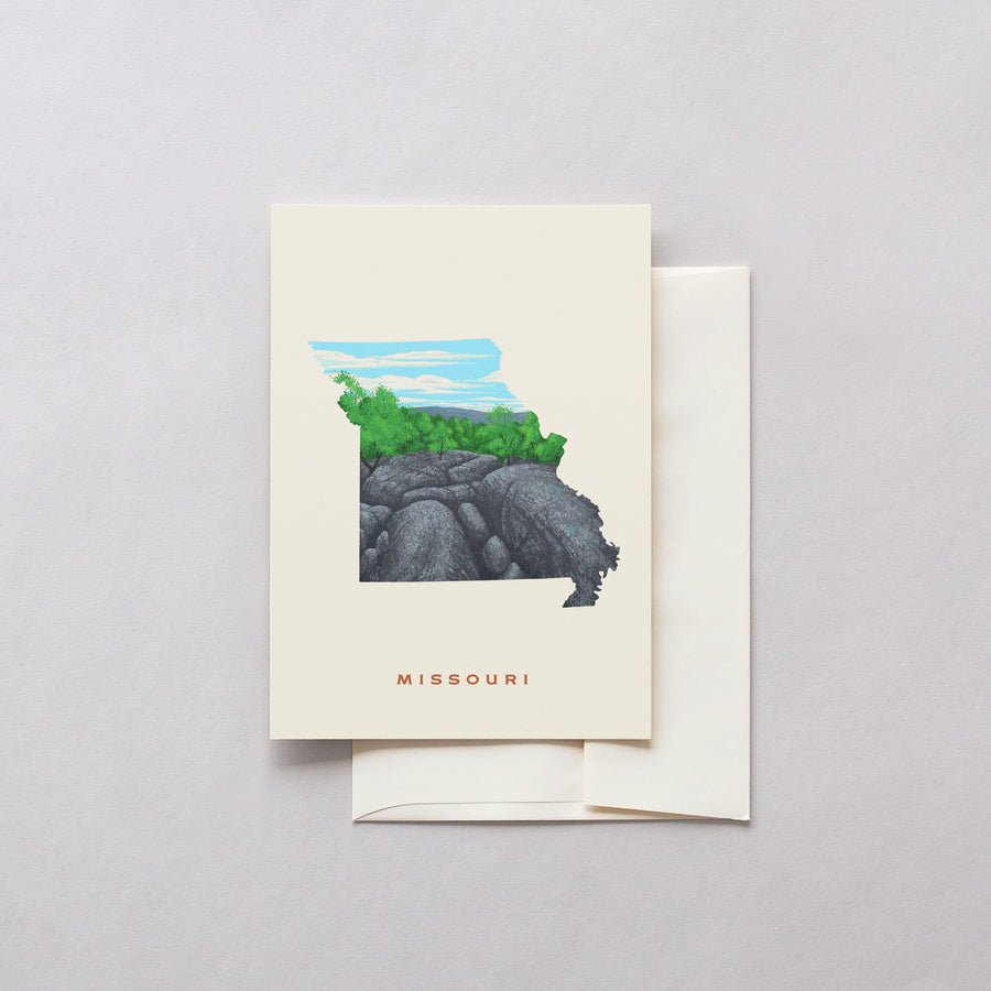 Missouri Elephant Rock Greeting Card