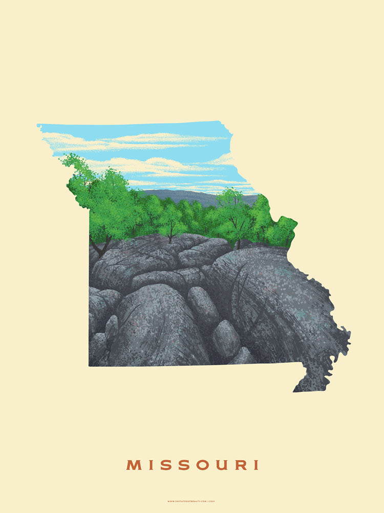 Missouri Elephant Rock Print