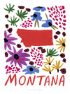 Montana American Gouache Print