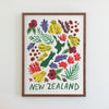 New Zealand Gouache Print