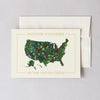 Botanic Colonies of the U.S. Greeting Card