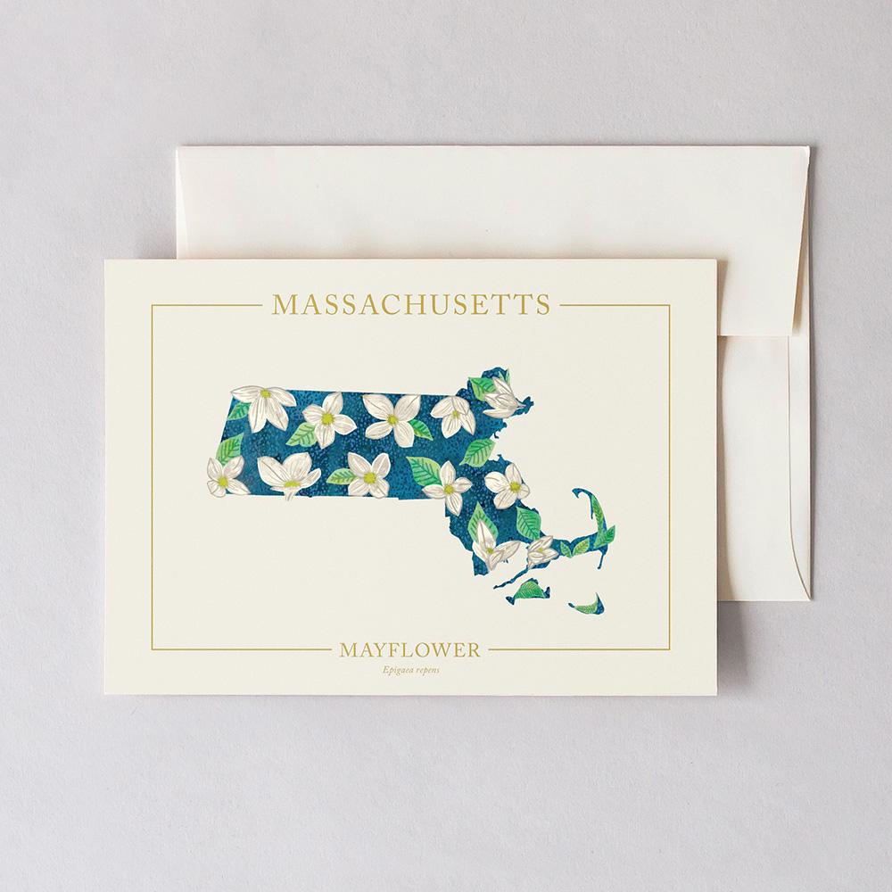 Massachusetts Native Botanicals Greeting Card