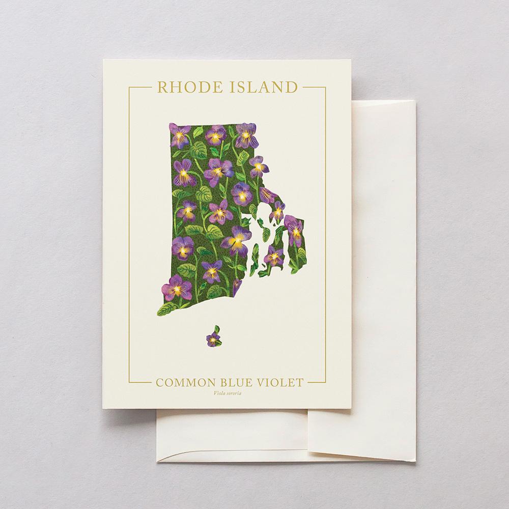 Rhode Island  Native Botanicals Greeting Card